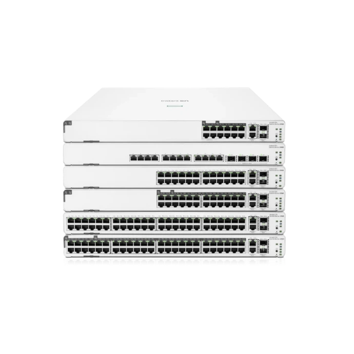 Enterprise network switching and routing infrastructure with high-performance Ethernet switches supporting secure, scalable, and high-speed data communication across IT and operational systems