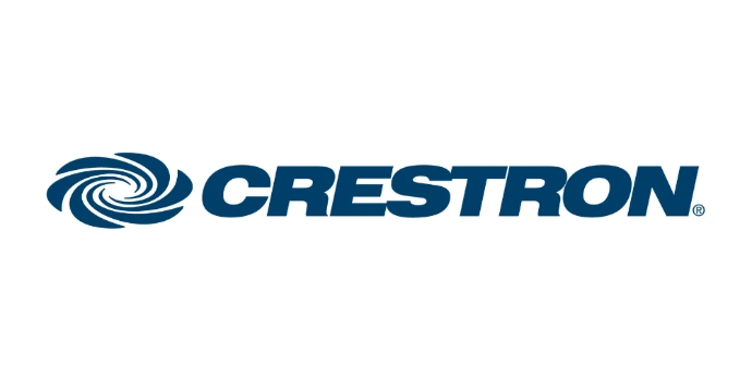 Crestron integrated AV control and automation platforms managing enterprise meeting rooms and smart building communication environments