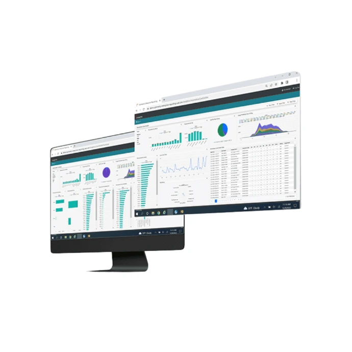 PSIM Security monitoring analytics platform displayed on enterprise dashboards providing real-time data visualization, event monitoring, and security management insights