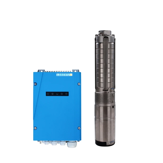 Solar powered water pumping system used for irrigation and water supply infrastructure powered by photovoltaic renewable energy