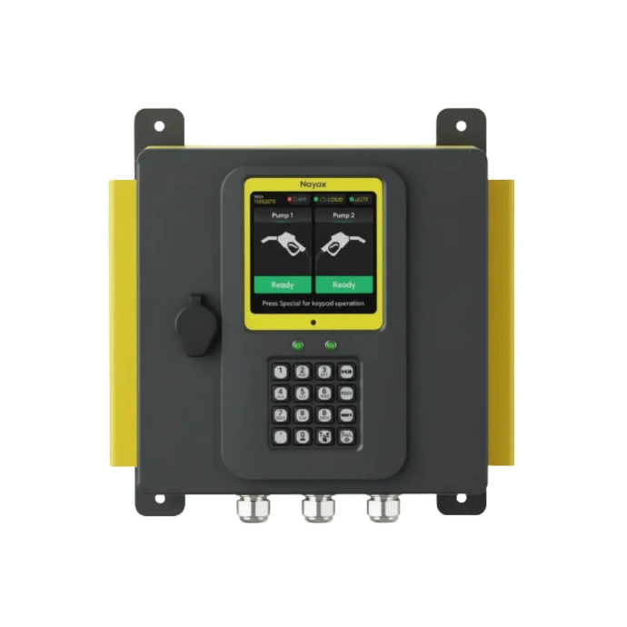 Fuel transfer controller with integrated keypad and monitoring interface used to control and manage automated fuel dispensing and transfer operations