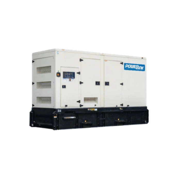 Industrial backup generator system providing standby electrical power for facilities during power outages and grid interruptions